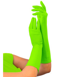 Neónovo zelené rukavice